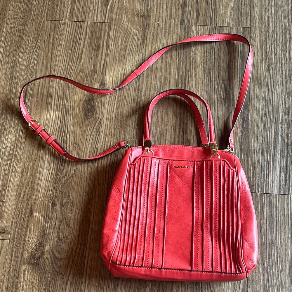Coach Vibrant Red Shoulder Bag